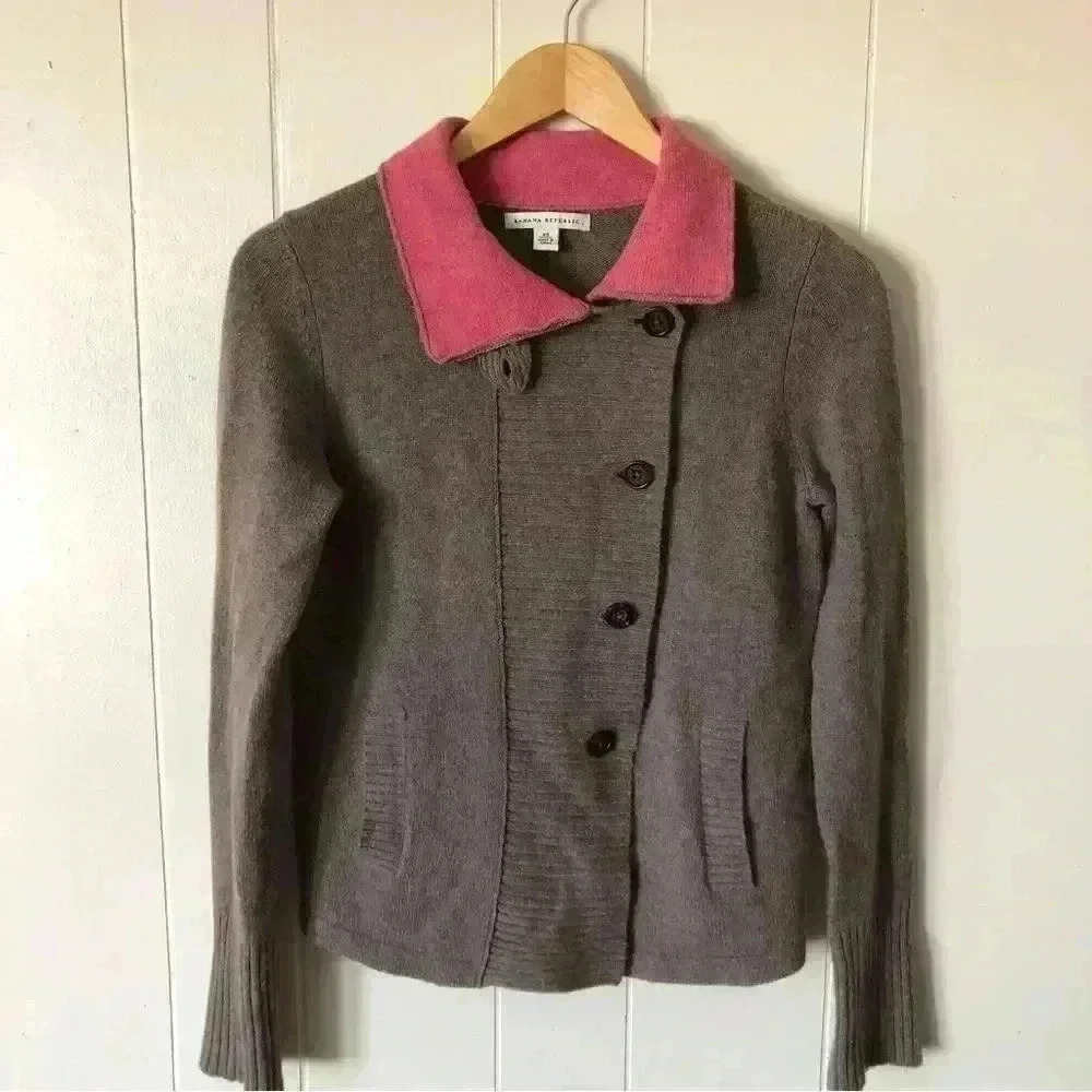 Banana Republic Lambswool Blend Cardigan Size XS